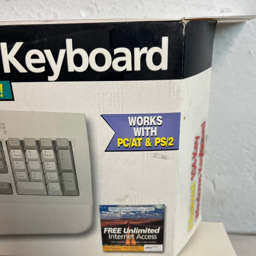 Vintage Digital Research Advanced 104-Key Windows Keyboard Scorpius 98A Plus NEW